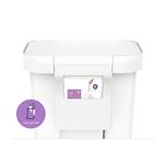 Simplehuman Pedálový odpadkový kôš 45 l, vrecko na tašku, obdĺžnikový, biely plast / nerezová oceľ