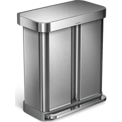 Simplehuman Pedálový odpadkový kôš 58 l (34/24), brúsená oceľ