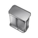 Simplehuman Pedálový odpadkový koš na tříděný odpad 58 l (34/24), kartáčovaná ocel
