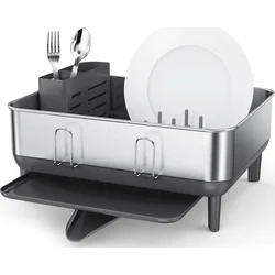 Simplehuman Plastový odkapávač na riad Compact, nerezová oceľ