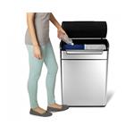 Simplehuman Touch odpadkový kôš 48 l (24/24), štvorcový, matná oceľ
