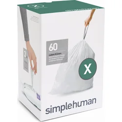 Simplehuman Vrecia na odpad 80 l, typ X, 3 x 20 ks ( 60 vriec )