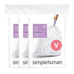 Simplehuman Vrecia na odpadky 16-18 l, typ V, 3 x 20 ks ( 60 vriec ) CP