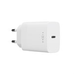 Síťová nabíječka FIXED s USB-C výstupem a podporou PD, 30W, bílá