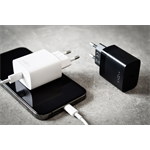 Síťová nabíječka FIXED s USB-C výstupem a podporou PD, 30W, bílá