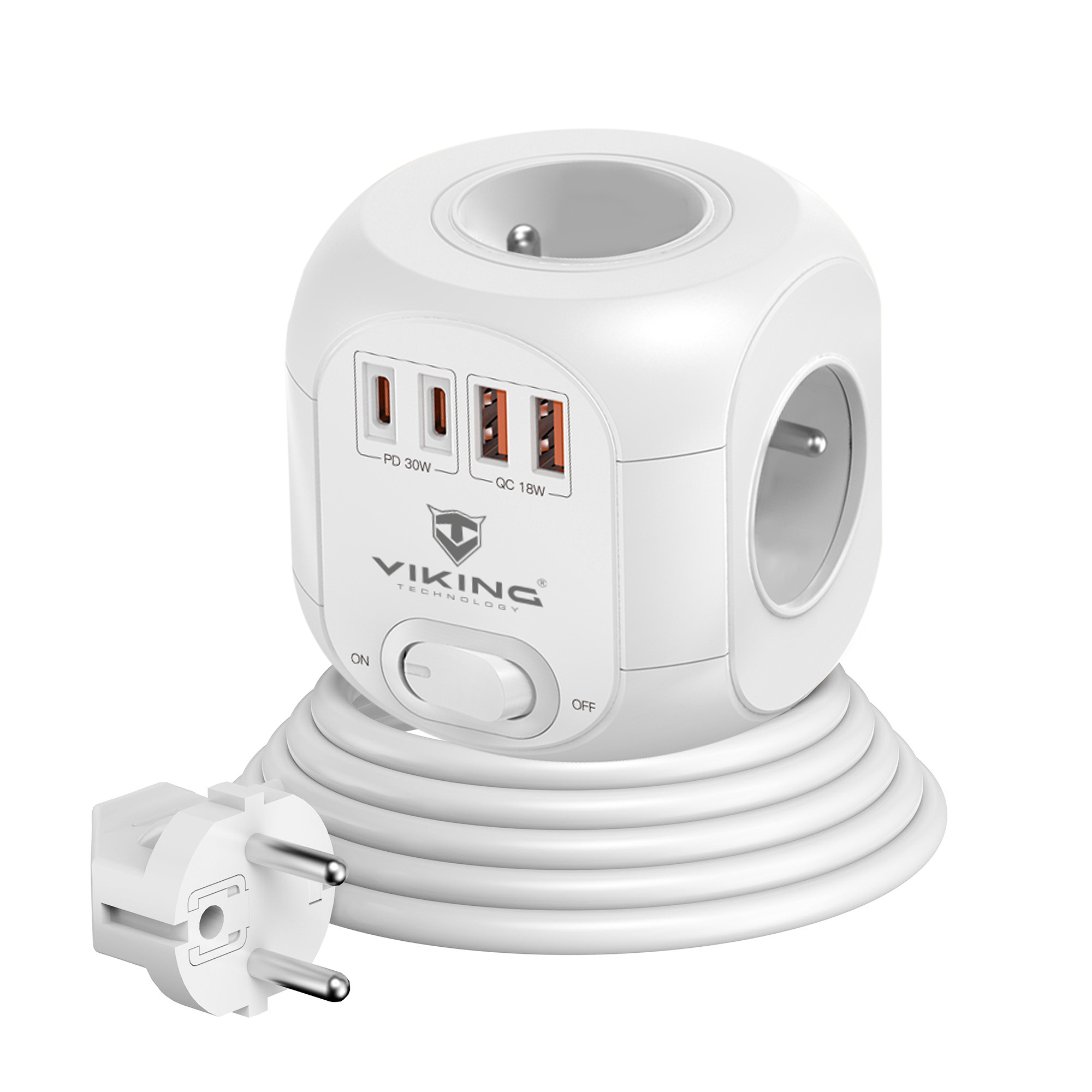 Síťový adaptér Viking AC CUBE PD30
