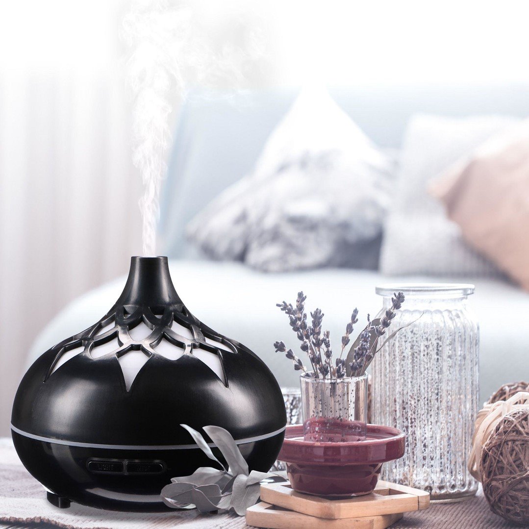 SIXTOL Aroma difuzér Palm black gloss 500ml