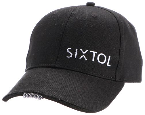 Sixtol Kšiltovka s LED světlem B-CAP 25lm, nabíjecí, USB, univerzální velikost, černá