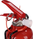 SIXTOL Práškový hasiaci prístroj FIRE STOP 1 kg, ABC, celokovový, vrátane kovového držiaka