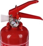 SIXTOL Práškový hasiaci prístroj FIRE STOP 1 kg, ABC, celokovový, vrátane kovového držiaka