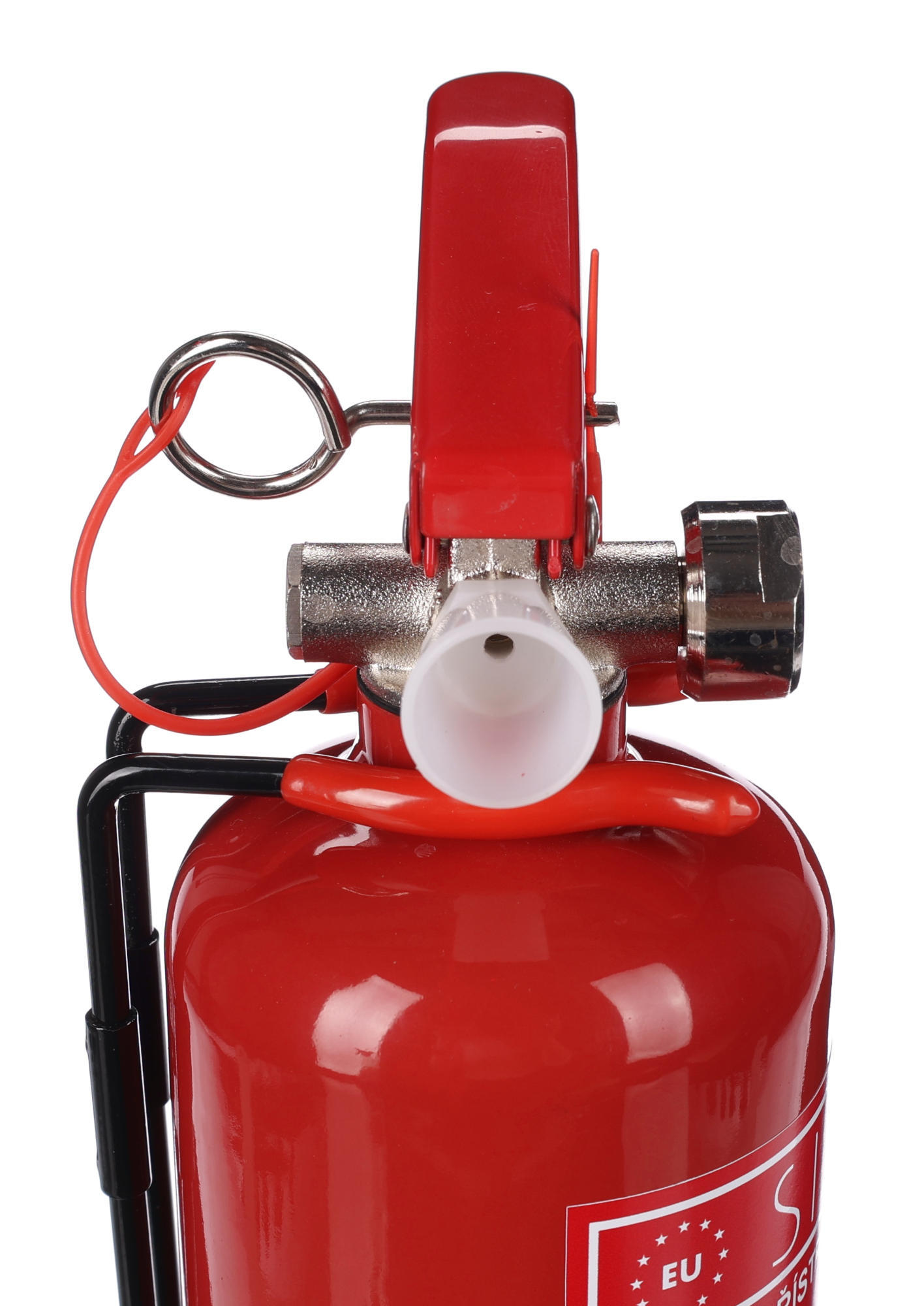 SIXTOL Práškový hasicí přístroj FIRE STOP 1 kg, ABC, celokovový, včetně kovového držáku