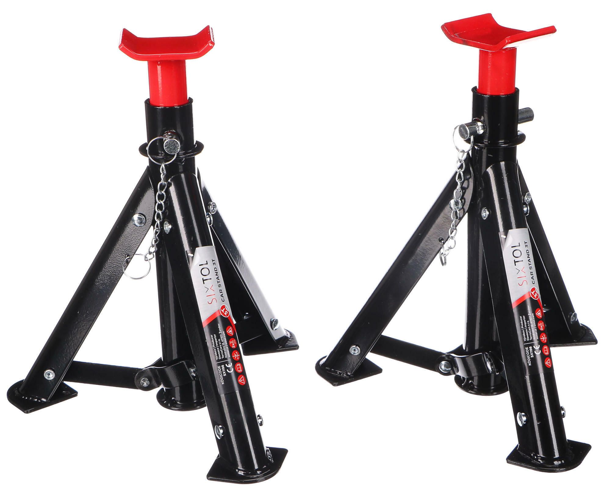 SIXTOL Skladací podstavec pod auto MECHANIC CAR STAND 3T, 2 ks