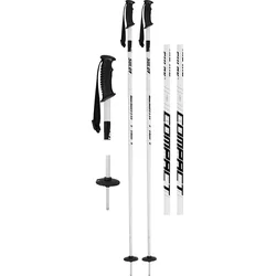 Sjezdové hole SULOV COMPACT, vel.105 cm, bílé