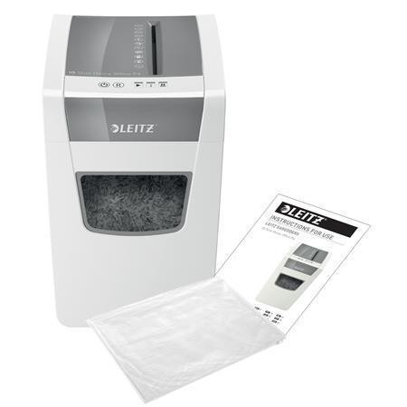 Skartovač LEITZ "IQ Slim Home Office P4", 10 listov, krížový rez