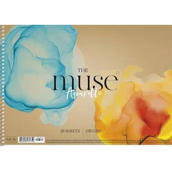 Skicár SHKOLYARYK "Aquarelle Muse", A4, 20 listov, 220 g PB-SC-020-313
