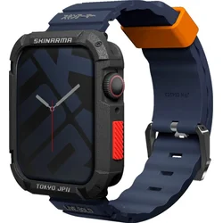 SKINARMA Shokku remienok pre Apple Watch 45/44/42 mm, modrý