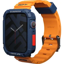 SKINARMA Shokku remienok pre Apple Watch 45/44/42 mm, oranžová