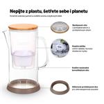 Sklenený džbán na vodu Lauben 32GW - filtračný džbán