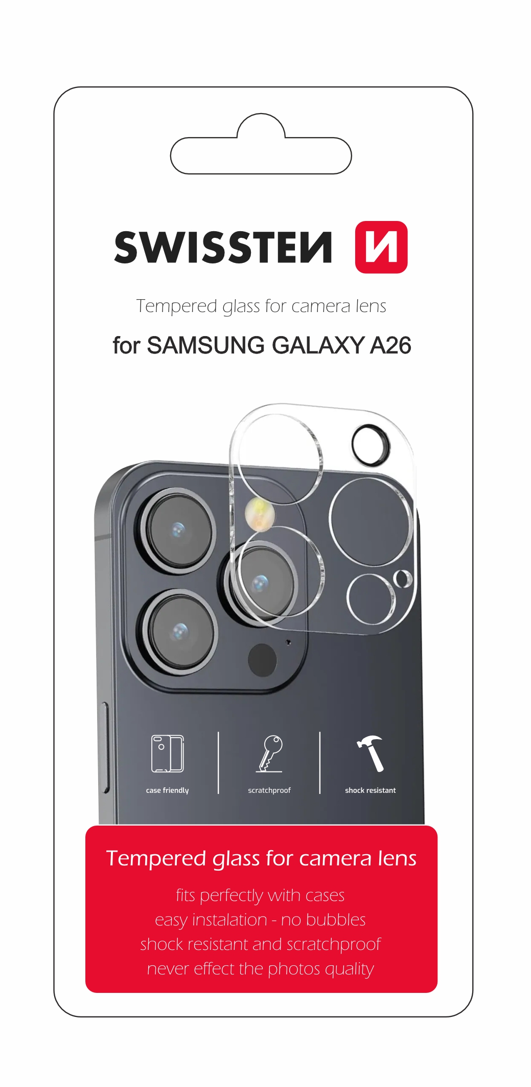Sklo na objektív pre Galaxy A26 od Swissten