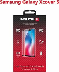 Sklo Swissten Full Glue pre Samsung XCover 5, čierne