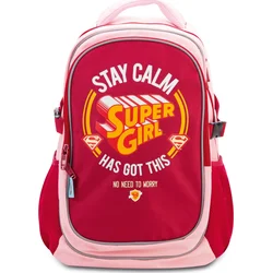 Školní batoh s pončem Supergirl – STAY CALM