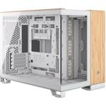 Skriňa Corsair 2500X Micro-ATX, biela/bambusová