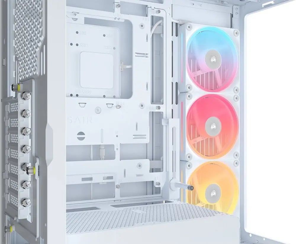Skriňa Corsair Frame 4500X LX-R RGB, biela