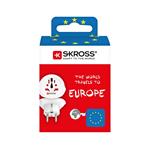 SKROSS cestovní adaptér Europe pro cizince v ČR, typ E/F