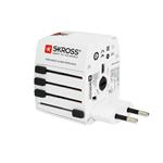 SKROSS cestovní adaptér MUV USB, USB A+C, univerzální pro 150 zemí