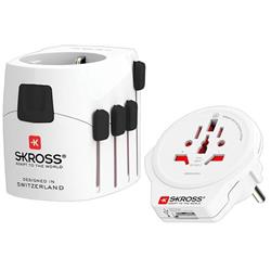 SKROSS cestovní adaptér PRO+ USB AC30PD, univerzální, uzemněný, USB A+C 30W PD