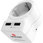 SKROSS cestovní adaptér s USB do Spojených států, typ B
