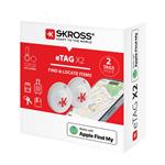 SKROSS eTAG Bluetooth lokátor, 2ks, kroužek + pouzdro, Apple FindMy