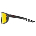 Slnečné okuliare UVEX SKYRYSE JR. BLACK MATT/MIR.RED