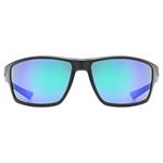 Slnečné okuliare UVEX SPORTSTYLE 230 BLACK MATT/MIR.GREEN 