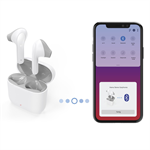 Slúchadlá Hama Bluetooth Freedom Light, pipsy, nabíjacie puzdro, biele