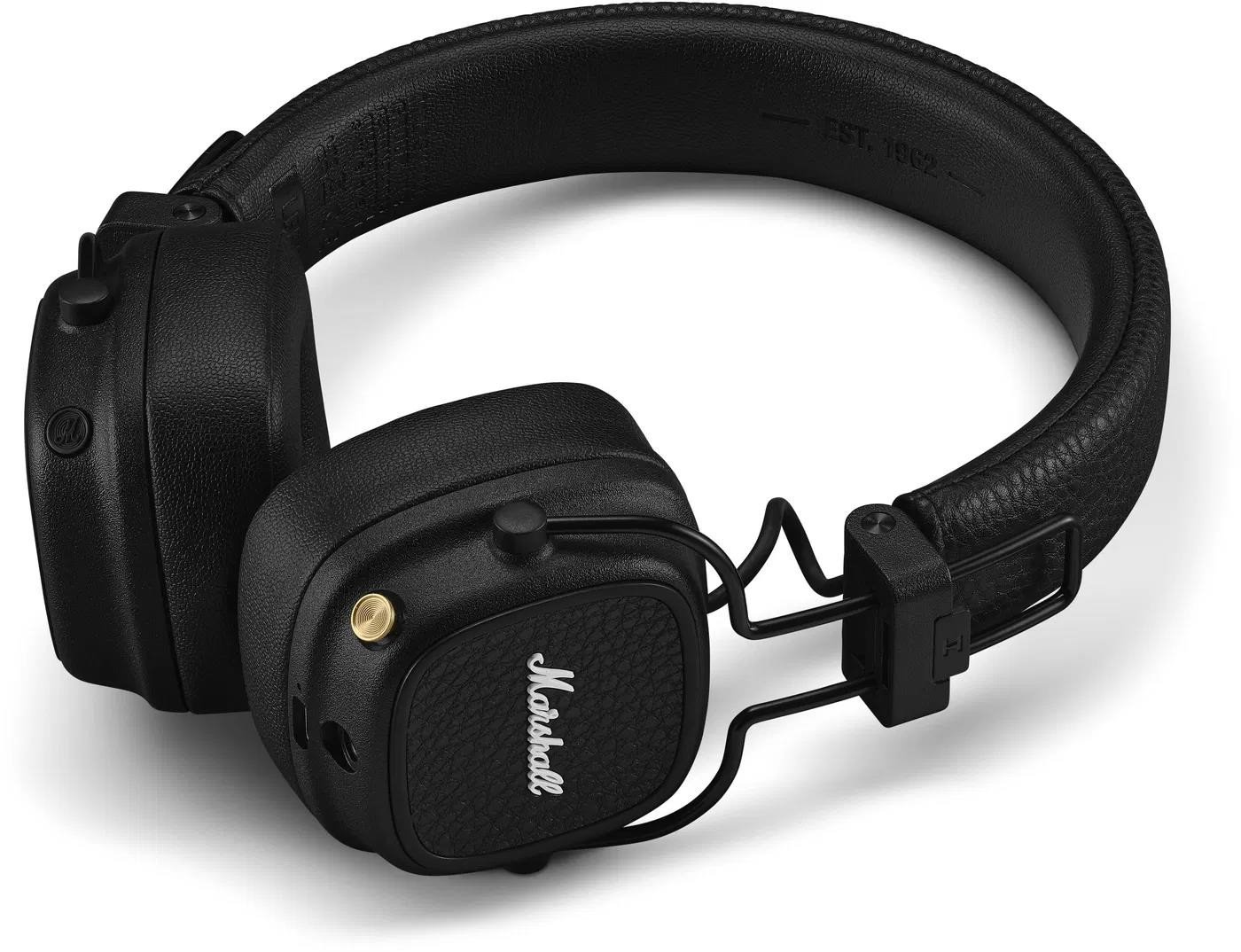 Slúchadlá Marshall Major V Bluetooth cez uši, čierne