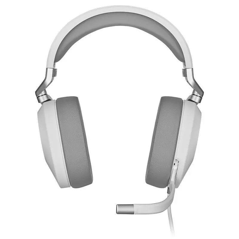 Slúchadlá s mikrofónom Corsair HS65 Surround, biele