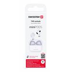 Slúchadlá Swissten TWS Minipods, biele