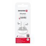 Slúchadlá Swissten TWS Sonic, biele