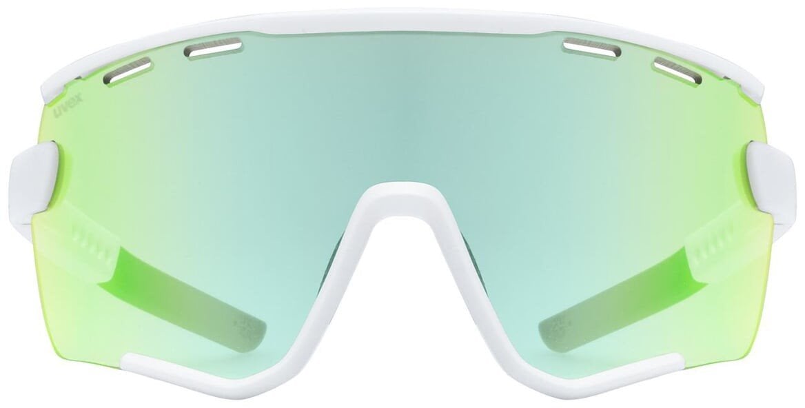Sluneční brýle UVEX SPORTSTYLE 236 SET WHITE MAT / MIRROR GREEN (CAT. 2) + CLEAR (CAT. 0)