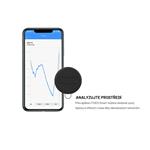 Smart tracker FIXED Sense s černým koženým pouzdrem a karabinou
