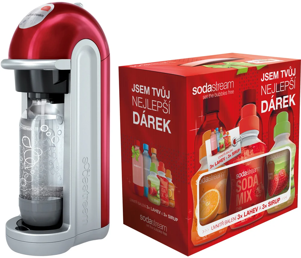 SODASTREAM FIZZ RED BEZ LCD/CHIP T.S.BOHEMIA