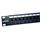 SOLARIX patch panel, CAT6, 24 x RJ45 , UTP, s vyväzovacou lištou, čierny, 1U SX24L-6-UTP-BK