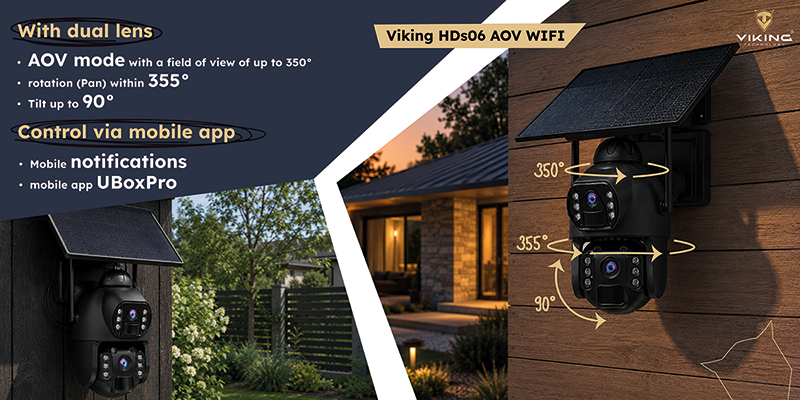 Solární HD kamera Viking HDs06 AOV WiFi