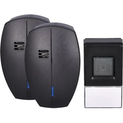 Solight 2x bezdrátový zvonek, do zásuvky, 120m, černý