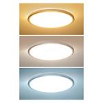 Solight Acate LED osvetlenie s ochranou proti vlhkosti, IP54, 18W, 1620lm, 3CCT, 22cm, strieborná