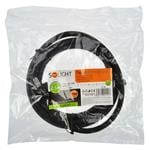 Solight flexo kábel, 2,5 m, 3 x 2,5 mm2, guma H07RN-F3, čierny