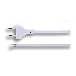 Solight flexo kábel, 2x 0,75mm2, biely, plochý, 2m