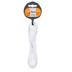 Solight flexo kabel, 2x 0,75mm2, bílá, plochá, 3m