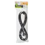 Solight flexo kábel, 2x 1,5 mm2, guma, čierny, 2,5 m